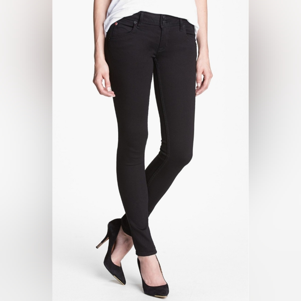 Hudson Collin Black Skinny Jeans, 25